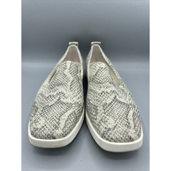 Franco Sarto Slip On Boston Snake Print  Square Toe Casual Comfort Shoes 10 - Picture 2 of 8